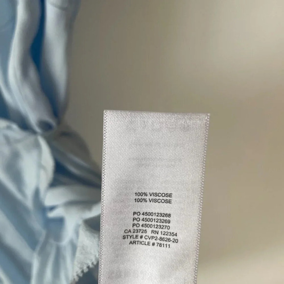 Aritzia Sunday Best Ruffle Wrap Dress Light Blue Size Small - Picture 6 of 6